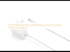 12V DC Switching Power Adapter Efficiency Universal Charger 5.5*2.1mm Connector